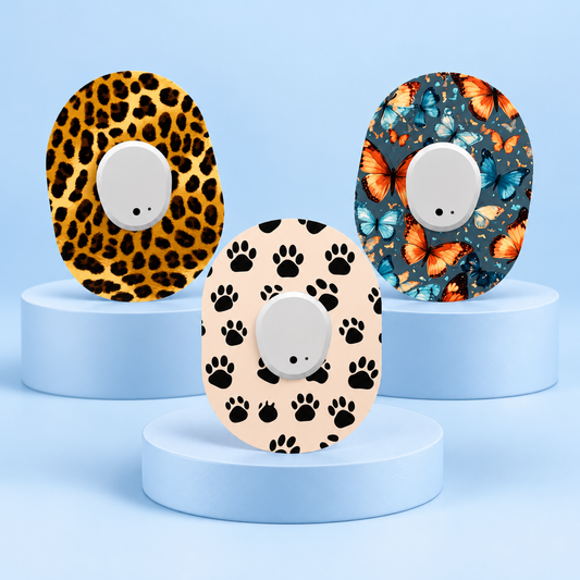 DiabetaGuard's - Animal MixPack CGM Sensor Patches Dexcom G7 (3-pack)