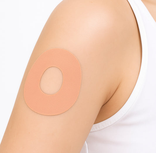 Stayactive Sport CGM-Sensor overpatches Beige För Dexcom G7 - Diabeteshjalp
