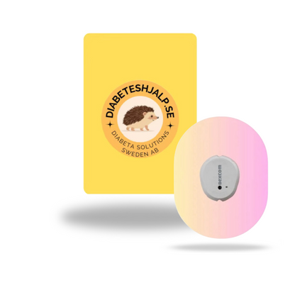Elegant och stilren rosa Pinkish StayActive CGM-sensor overpatches för Dexcom G7, designade för att ge ett feminint uttryck och skydd under dagliga aktiviteter.