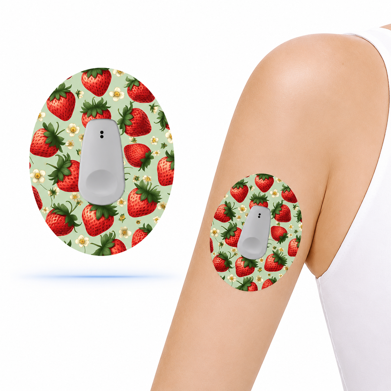 Dexcom G6 Strawberry CGM-sensor overpatches