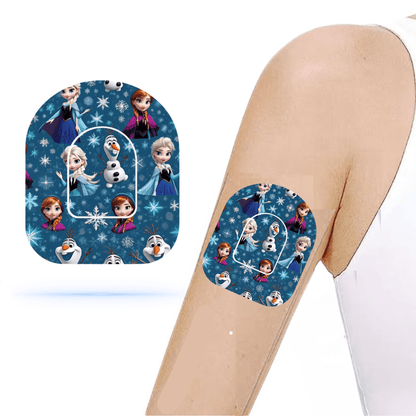 Frozen Universal pump overpatches för Omnipod 5 och dash ink pump sticker, högkvalitativa overpatches som ger skydd och stilar för insulinpumpar.