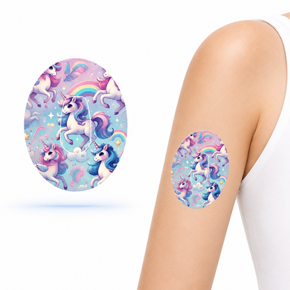 Unicorn Ponny CGM overpatches för Dexcom G6 inkl. Sensor Sticker