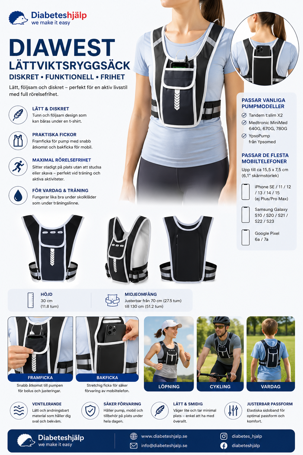 Diawest Lightweight Backpack – Multifunctional Vest