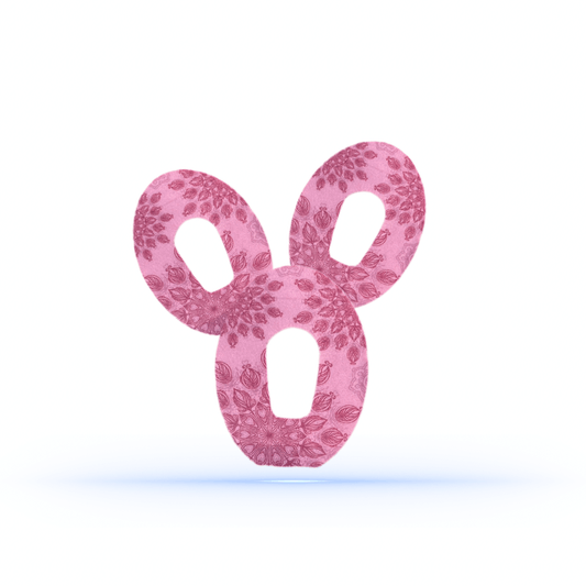 Pink Mandalaprint CGM Patch för Dexcom G6 (5-pack) - Diabeteshjalp
