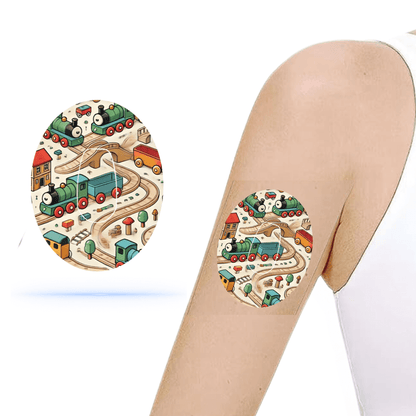 Brio train CGM sensor Patch för Dexcom G6 (10-pack) ink sticker sensor - Diabeteshjalp