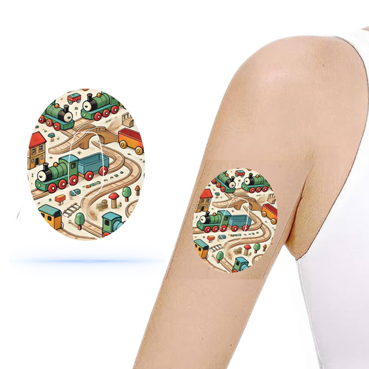 Brio train CGM sensor Patch för Dexcom G6 (10-pack) ink sticker sensor - Diabeteshjalp