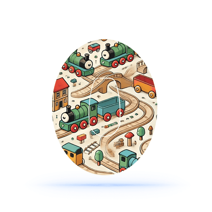 Brio train CGM sensor Patch för Dexcom G6 (10-pack) ink sticker sensor - Diabeteshjalp