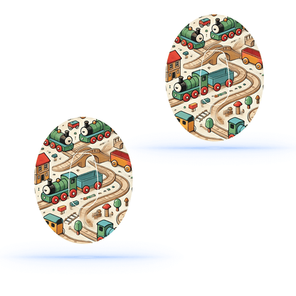 Brio train CGM sensor Patch för Dexcom G6 (10-pack) ink sticker sensor - Diabeteshjalp