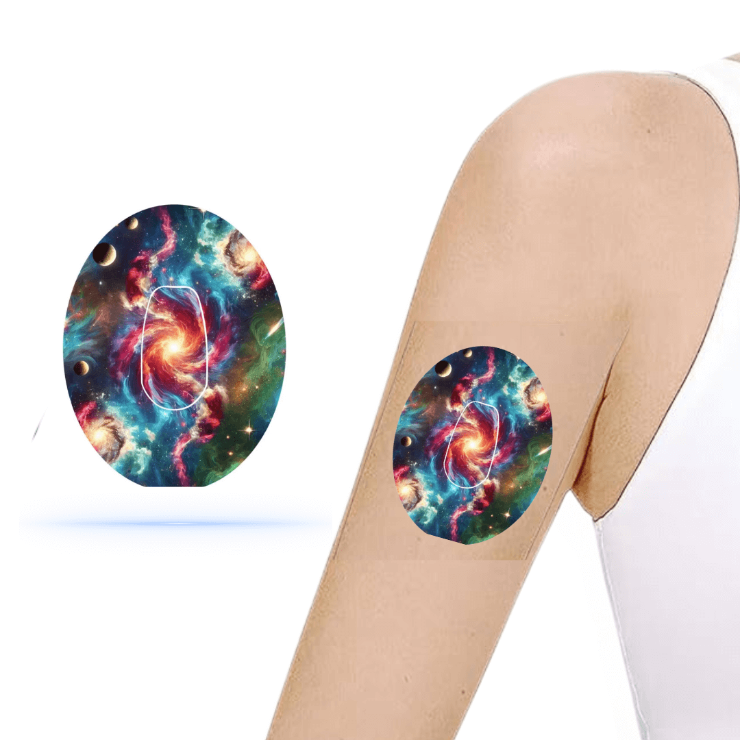 Galaxy CGM overpatches för Dexcom G6 (10-pack) inkl. Sensor Sticker - Diabeteshjalp
