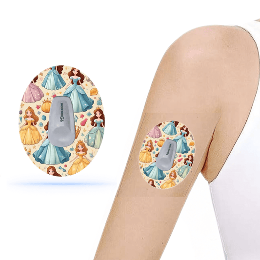 Prinsessan CGM sensor overpatches för Dexcom G6 ( 10-pack ) - Diabeteshjalp