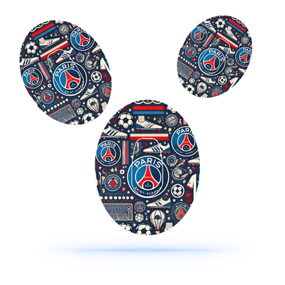 PSG Fotboll CGM Sensor Patch för Dexcom G6 (10-pack) inkl. Sensor Sticker - Diabeteshjalp