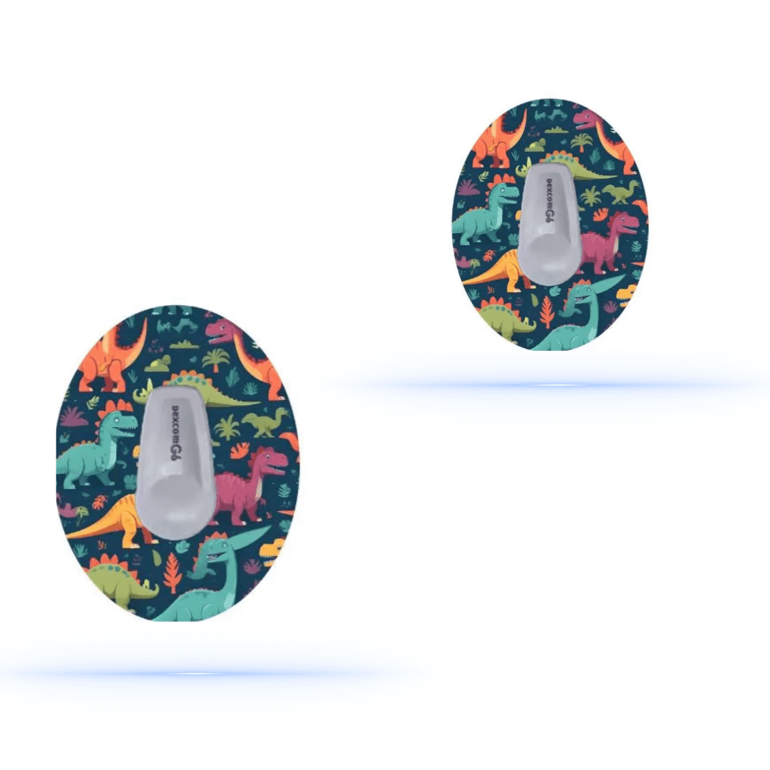 Dinosaur CGM Sensor Patches för Dexcom G6 (5-pack) - Diabeteshjalp