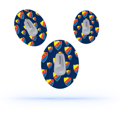 Djurgårdens if CGM sensor Patches för Dexcom G6 (5-pack) - Diabeteshjalp
