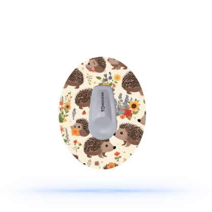 Hedgehog tema CGM sensor patches För Dexcom G6 (5-pack) - Diabeteshjalp