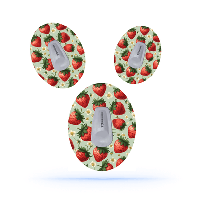 Strawberry CGM sensor Patches För Dexcom G6 (5-pack) - Diabeteshjalp