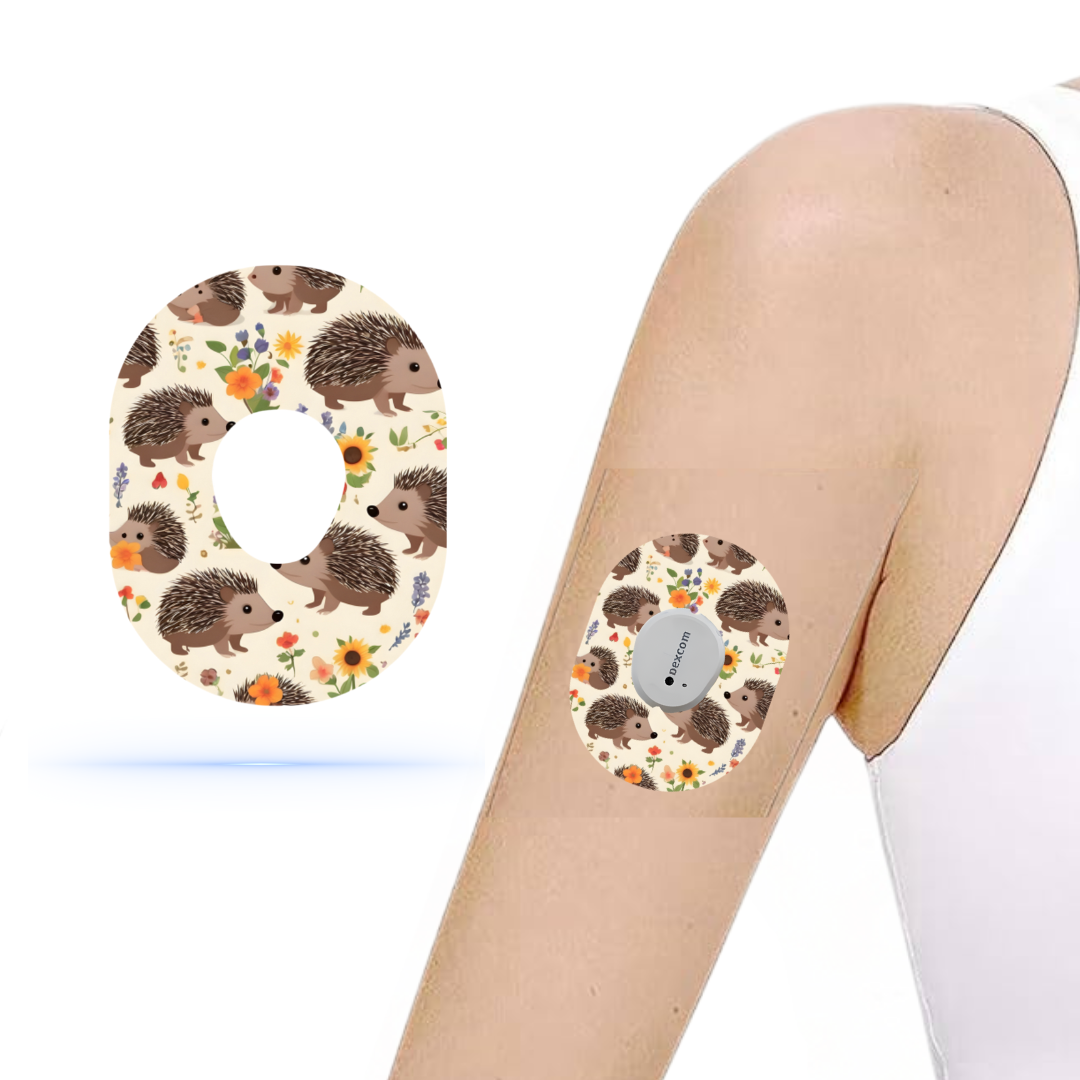Hedgehogs CGM sensor patches för Dexcom G7 (5-pack) - Diabeteshjalp