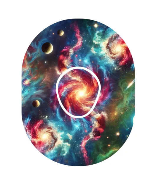 Galaxy CGM sensor Patches Ink. CGM Sticker för Dexcom G7 (5-pack) - Diabeteshjalp
