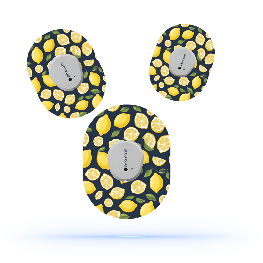 Lemon's CGM Sensor overpatches för Dexcom G7 (5-pack) – Uppfriskande och livfull touch - Diabeteshjalp