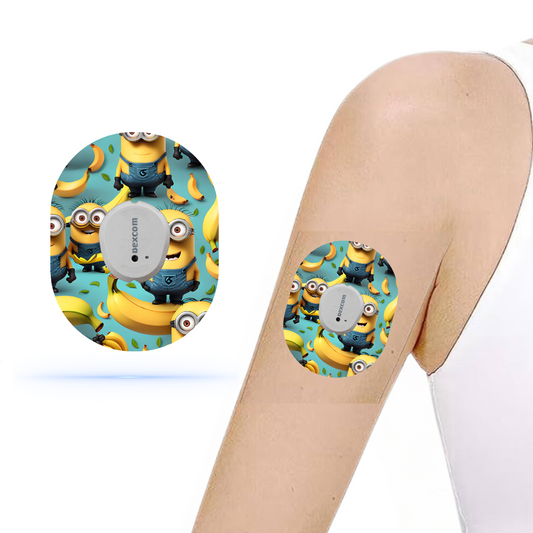 Minions CGM Sensor overpatches för Dexcom G7 (5-pack) – Roligt, lekfullt och stabilt skydd - Diabeteshjalp