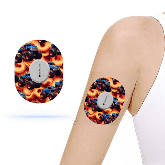 Monstertruck CGM sensor Patches för Dexcom G7 ( 5-pack) - Diabeteshjalp