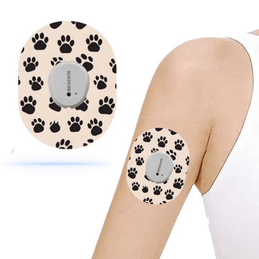 Paw pattern sensor patches för Dexcom G7 ( 5-pack) - Diabeteshjalp