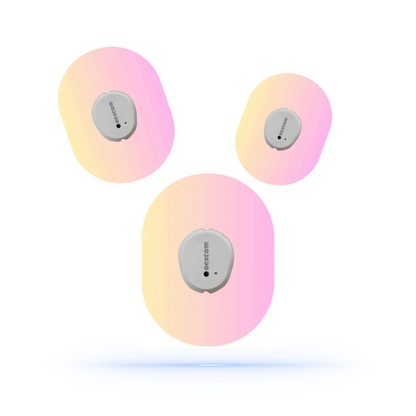 Pinkish CGM sensor overpatches för Dexcom G7 (5-pack) hudvänligt och latexfritt material - Diabeteshjalp