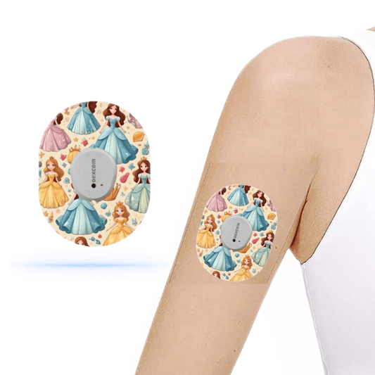 Prinsesses CGM sensor Patches för Dexcom G7 (5-pack) – Bär en sagovärld - Diabeteshjalp