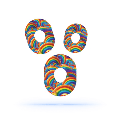 RainBowtheme Sensor Patches för Dexcom G7 (5-pack) - Diabeteshjalp