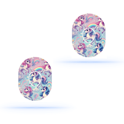 Unicorn ponny CGM overPatches för Dexcom one+ Sensor (5-pack) Ink sensor Sticker - Diabeteshjalp