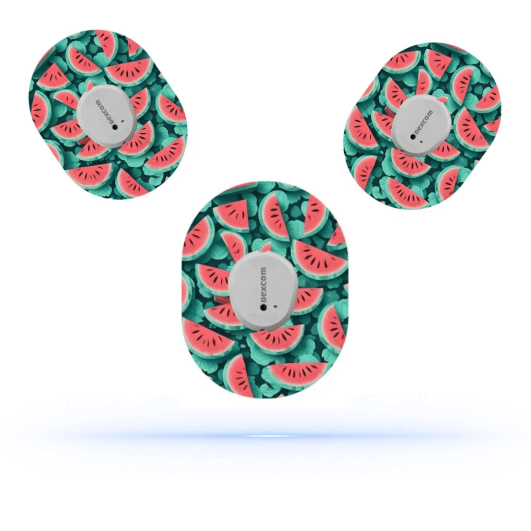 Watermelon CGM sensor Patches för Dexcom G7 ( 5-pack) - Diabeteshjalp