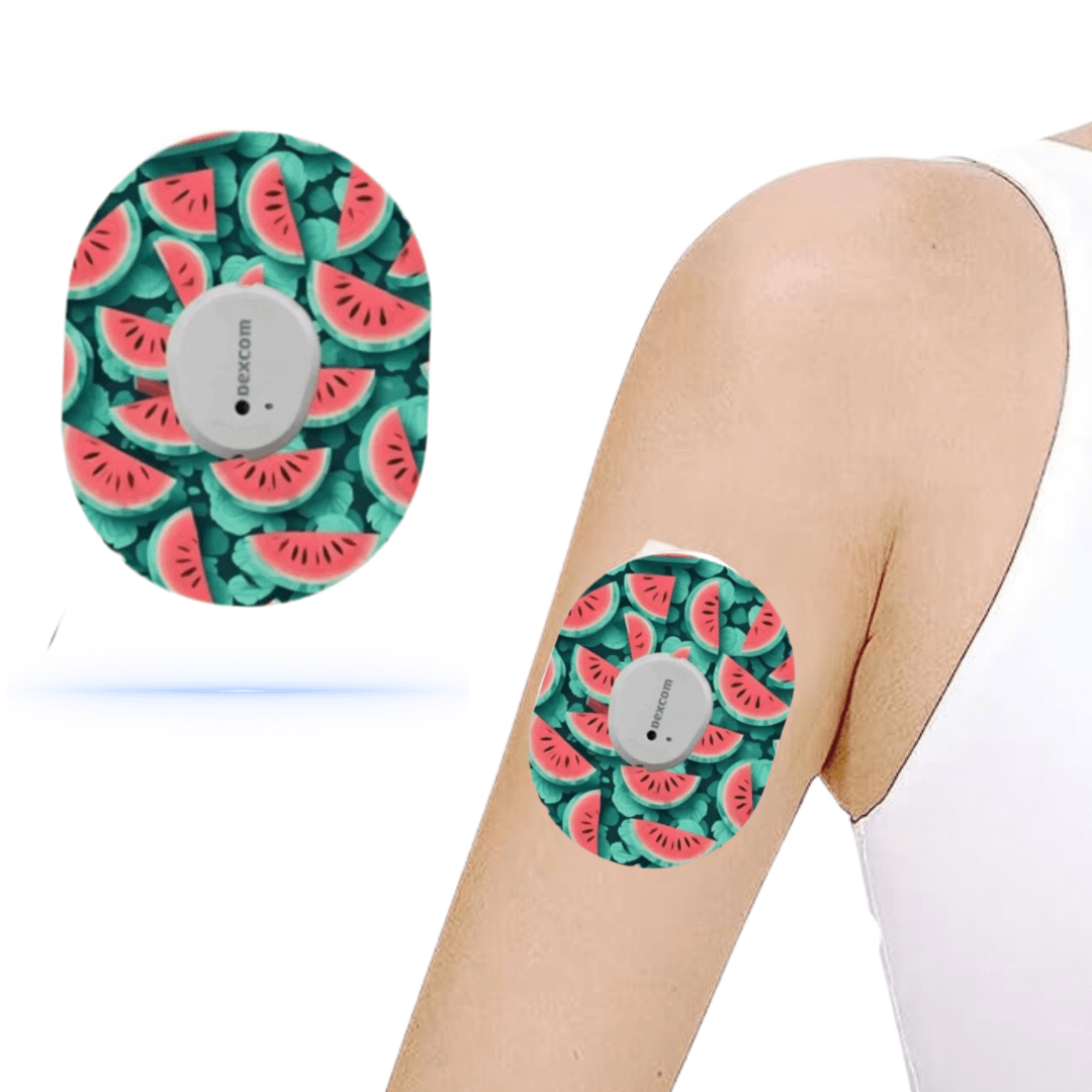 Watermelon CGM sensor Patches för Dexcom G7 ( 5-pack) - Diabeteshjalp