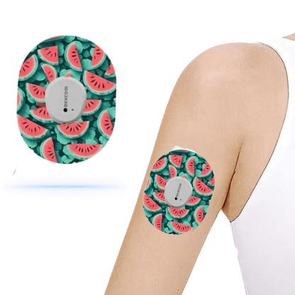 Watermelon CGM sensor Patches för Dexcom G7 ( 5-pack) - Diabeteshjalp