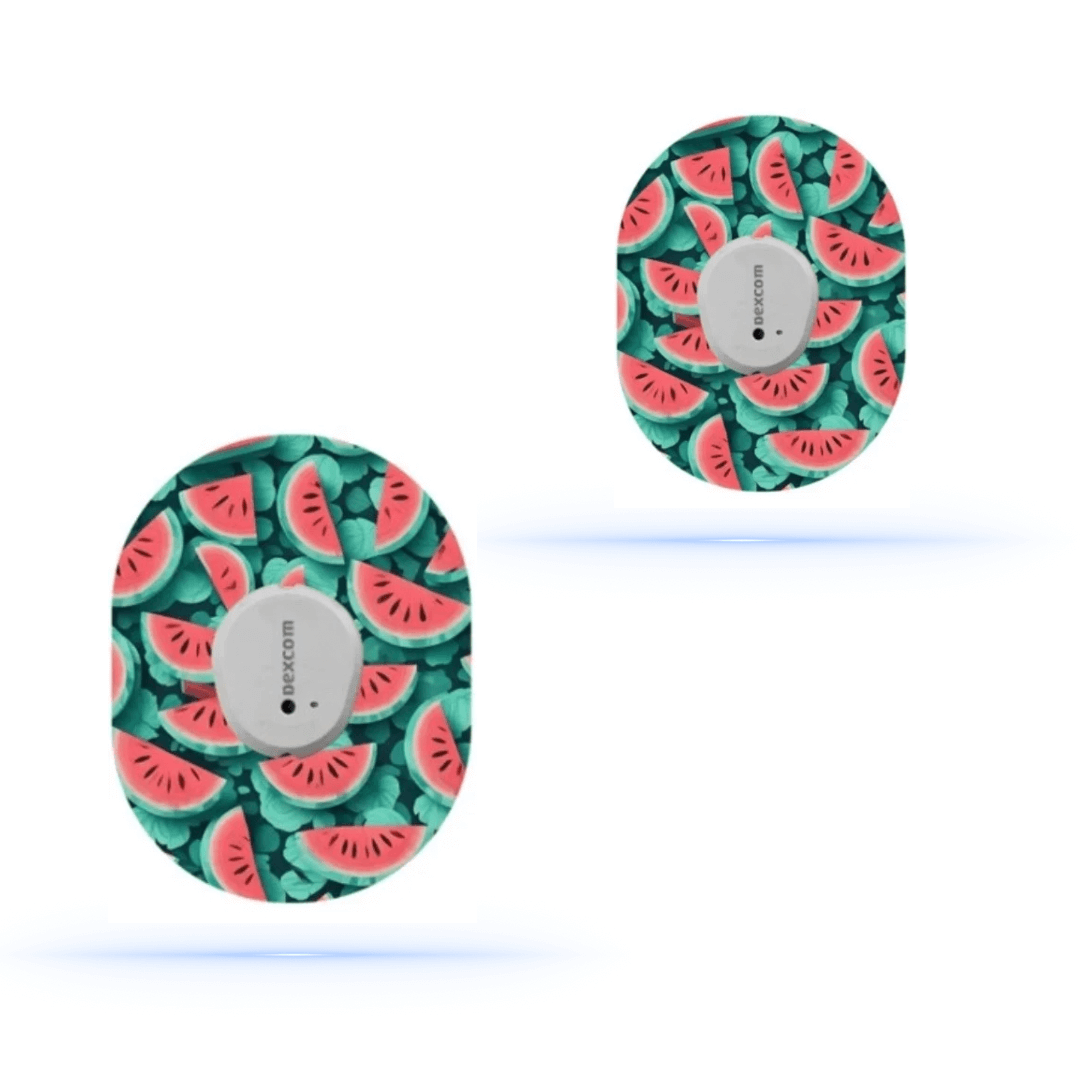 Watermelon CGM sensor Patches för Dexcom G7 ( 5-pack) - Diabeteshjalp