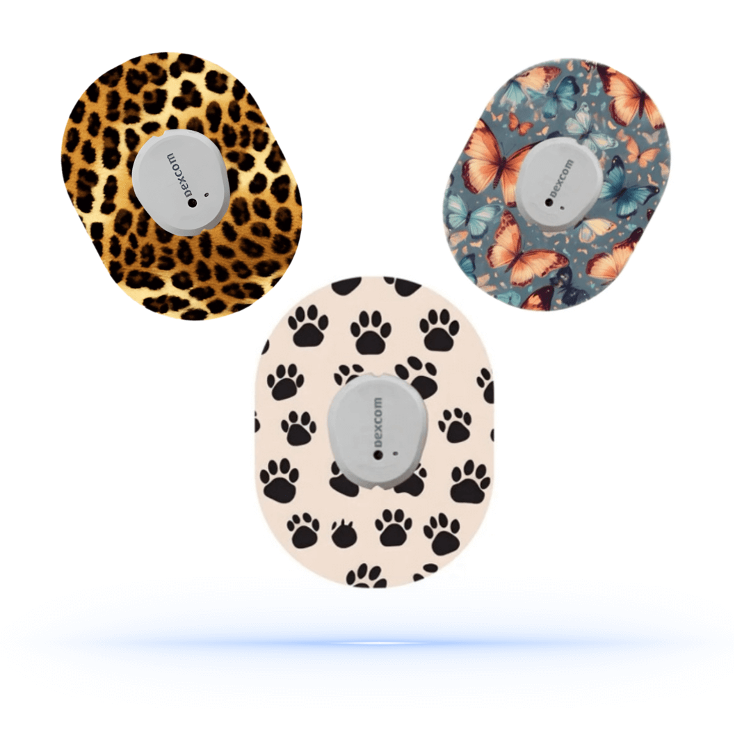 Animal MixPack CGM Sensor Patches Dexcom G7 (3-pack) - Diabeteshjalp