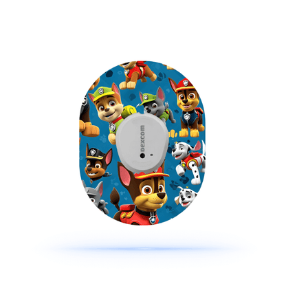 Paw Patrol CGM sensor patches för Dexcom G7 Sensor (5-pack) - Diabeteshjalp