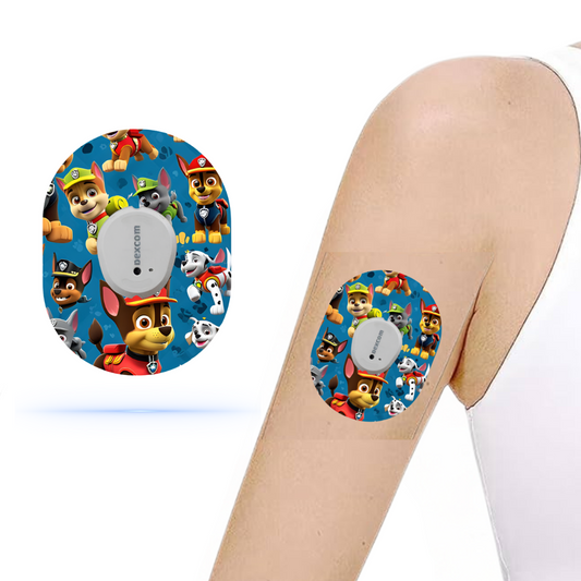 Paw Patrol CGM sensor patches för Dexcom G7 Sensor (5-pack) - Diabeteshjalp