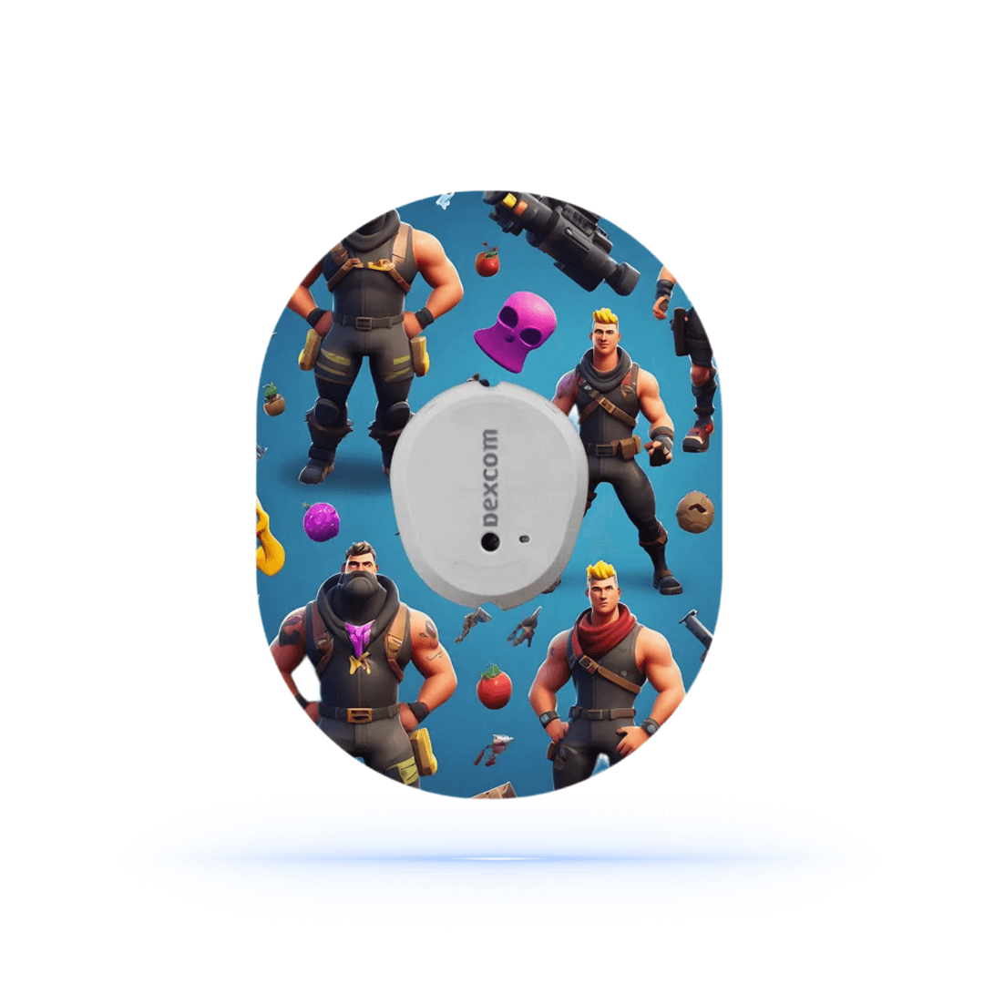 FortniteTeam CGM Sensor Patches för Dexcom G7 (10-pack) - Diabeteshjalp