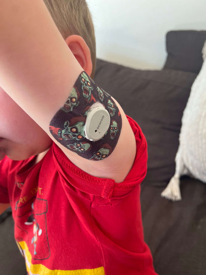 Monster Zombie CGM Sensor Patches för Dexcom G7 (10-pack) - Diabeteshjalp