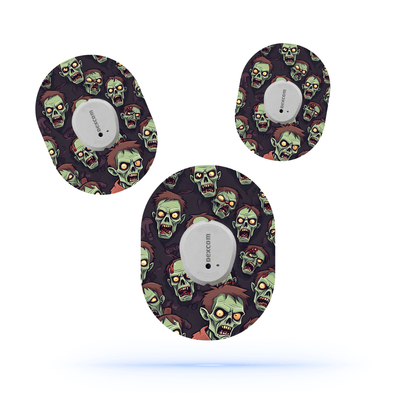 Monster Zombie CGM Sensor Patches för Dexcom G7 (10-pack) - Diabeteshjalp