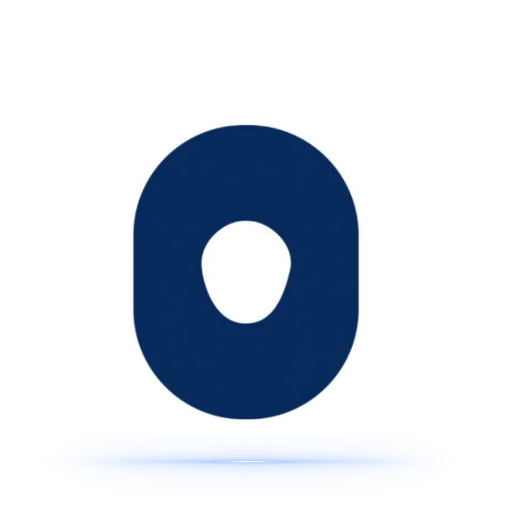 Navy Blue CGM overpatches för Dexcom One+ Sensor (10-pack) - Diabeteshjalp