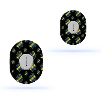 AIK fotboll Sport CGM sensor overpatches för Dexcom One+ (5-pack) - Diabeteshjalp