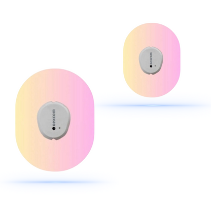 Pinkish CGM sensor patches för Dexcom One+ (5-pack) - Diabeteshjalp