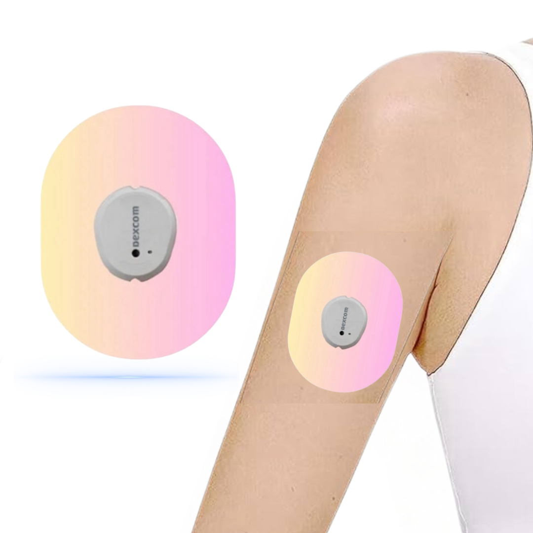 Pinkish CGM sensor patches för Dexcom One+ (5-pack) - Diabeteshjalp