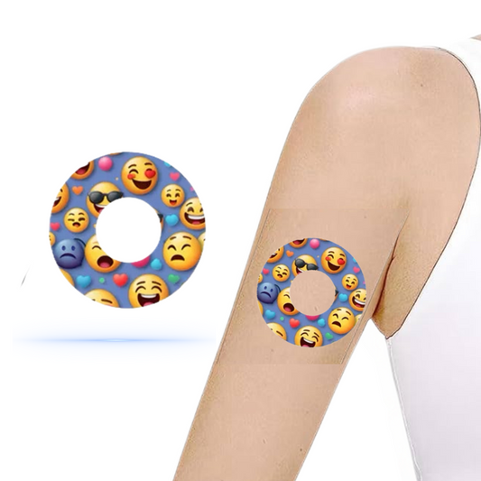 Emoji CGM sensor patch för Freestyle Libre 1 & 2 (10-pack) - Diabeteshjalp
