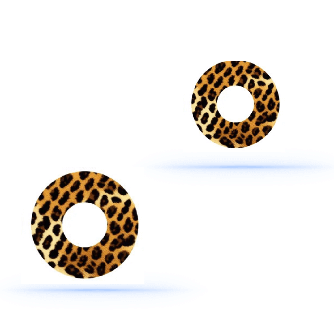 Leopardmönster CGM Sensor Patches för Freestyle Libre 1 & 2 (10-pack) - Diabeteshjalp