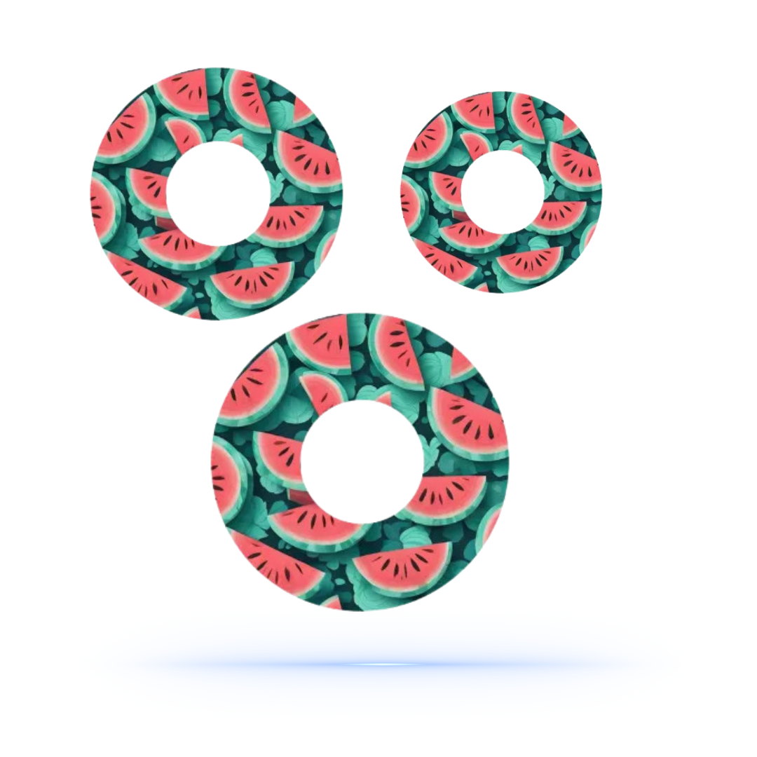 Watermelon CGM sensor patch för Freestyle Libre 1 & 2 (10-pack) - Diabeteshjalp