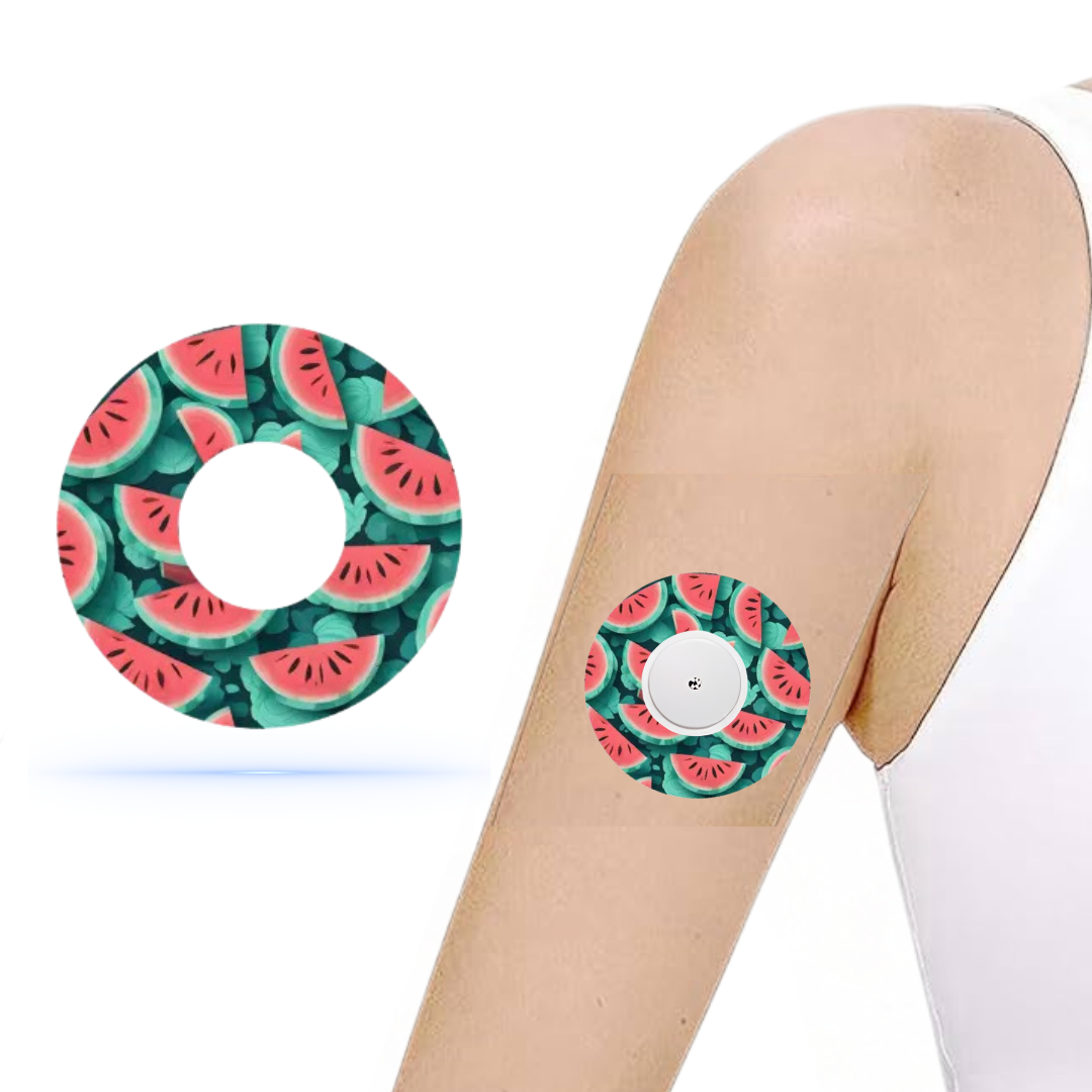 Watermelon CGM sensor patch för Freestyle Libre 1 & 2 (10-pack) - Diabeteshjalp
