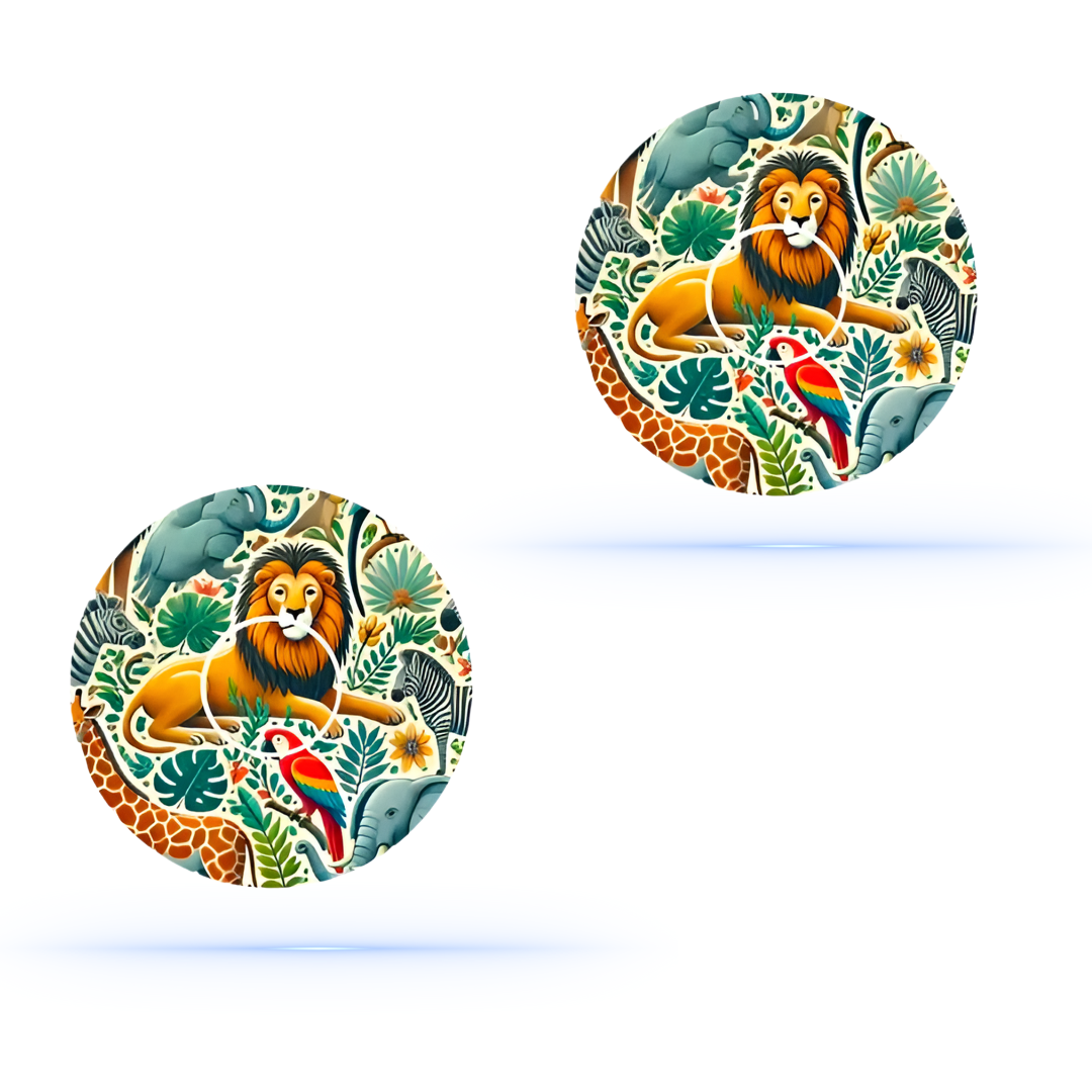 Animal Kingdom CGM Patches för Freestyle Libre 3 (10-pack) inkl. Sensor Sticker - Diabeteshjalp
