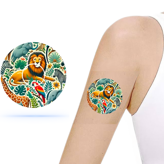 Animal Kingdom CGM Patches för Freestyle Libre 3 (10-pack) inkl. Sensor Sticker - Diabeteshjalp