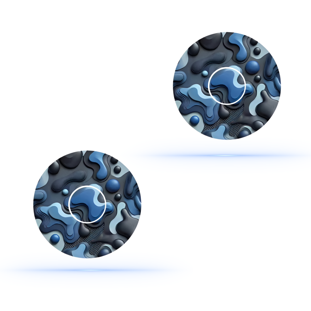 Camouflage Army Blue CGM Sensor overpatches för Freestyle Libre 3 (10-pack) inkl. Sensor Sticker - Diabeteshjalp